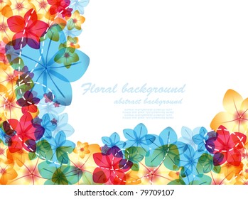Abstract floral background