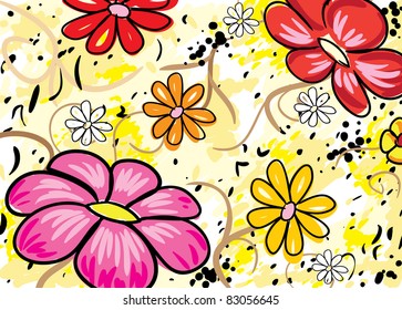 Abstract floral background