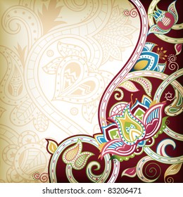 Fundo floral abstrato