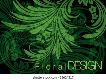 Abstract floral background