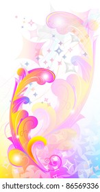 Abstract floral  background