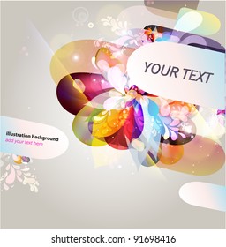 Abstract floral background