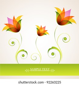 Abstract floral background.