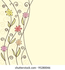 Abstract floral Background