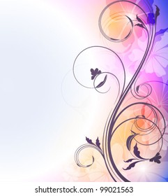 Abstract floral background.