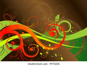 Abstract floral background