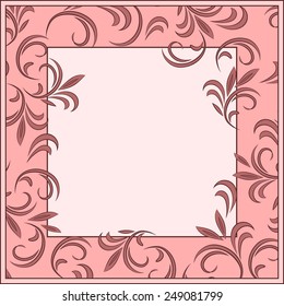 Abstract floral background 3, with place for text. Vector illustration