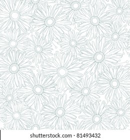 abstract floral background with camomiles