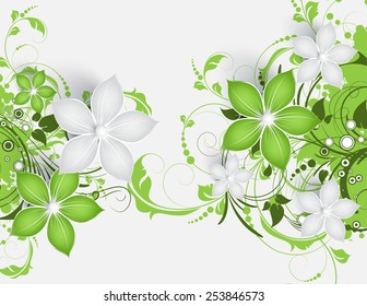 Abstract floral background. Can be used as a card or edited for design