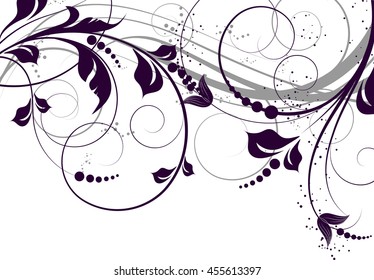 Abstract floral background. Can be used for design