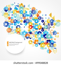 Abstract floral background can be used to design, website layout, covers, textiles and packaging