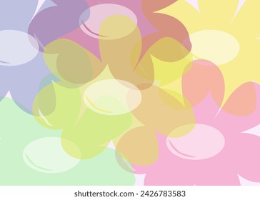 Abstract floral background colorful vector background design.