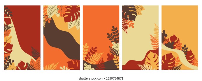 Abstract floral background with copy space for banner, site, cards and social network covers. Vector illustration
