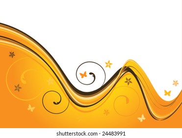 abstract floral background with copy space