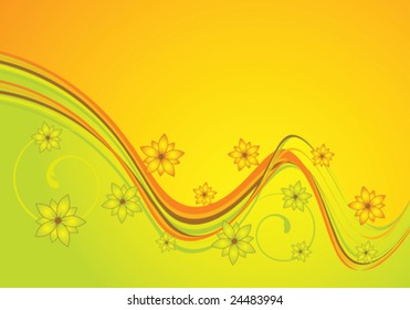 abstract floral background with copy space