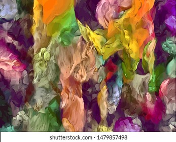 abstract floral background created from various colored textures paint vintage canvas tapestry with wide color strokes for design
