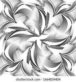 Abstrakter floraler Hintergrund, kreatives geometrisches Muster, moderne Design-Struktur der Vektorillustration.