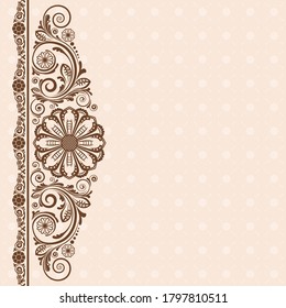 abstract floral  background with decorative flowers for design