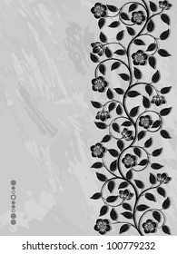 Abstract floral background. Decorative pattern. Vector illustration.