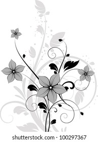 Abstract floral background for design.