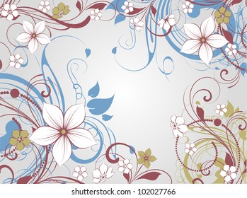 Abstract floral background for design.