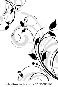 an abstract floral background for design