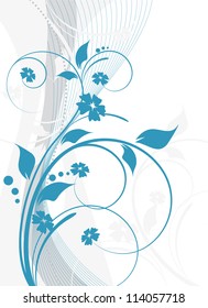 an abstract floral background for design