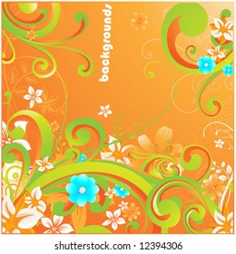 Abstrakter floraler Hintergrund für Design.