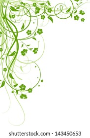 Abstract floral background for design