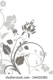 Abstract floral background for design