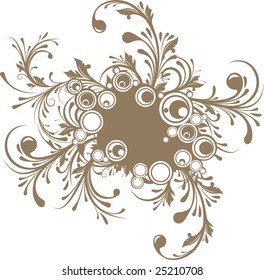 Abstract floral background for design.