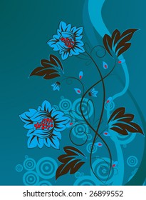 Abstract floral background for design.