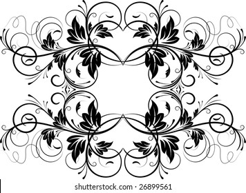Abstract floral background for design.