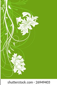 Abstract floral background for design.