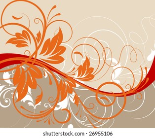 Abstract floral background for design.