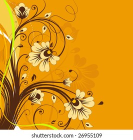 Abstract floral background for design.