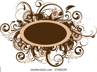 Abstract floral background for design.
