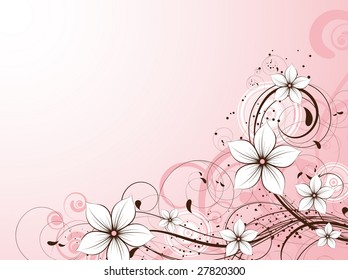 Abstract floral background for design.
