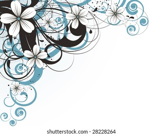 Abstract floral background for design.