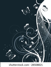 Abstract  floral background for design.