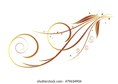 Abstract floral background for design