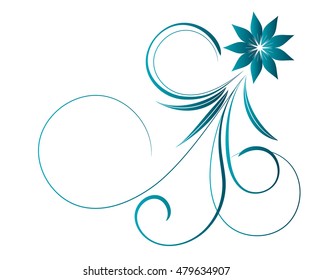 Abstract floral background for design