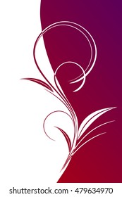 Abstract floral background for design