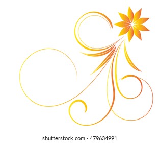 Abstract floral background for design