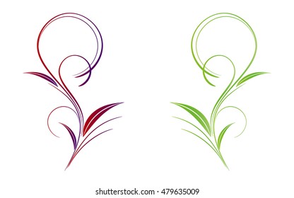 Abstract floral background for design