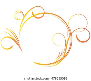 Abstract floral background for design