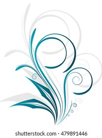 Abstract floral background for design