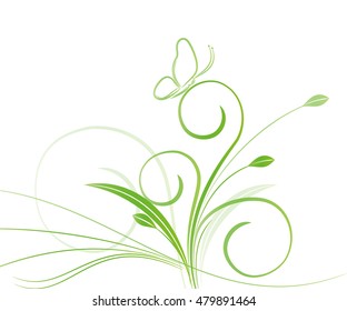 Abstract floral background for design