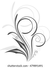Abstract floral background for design