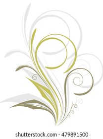 Abstract floral background for design